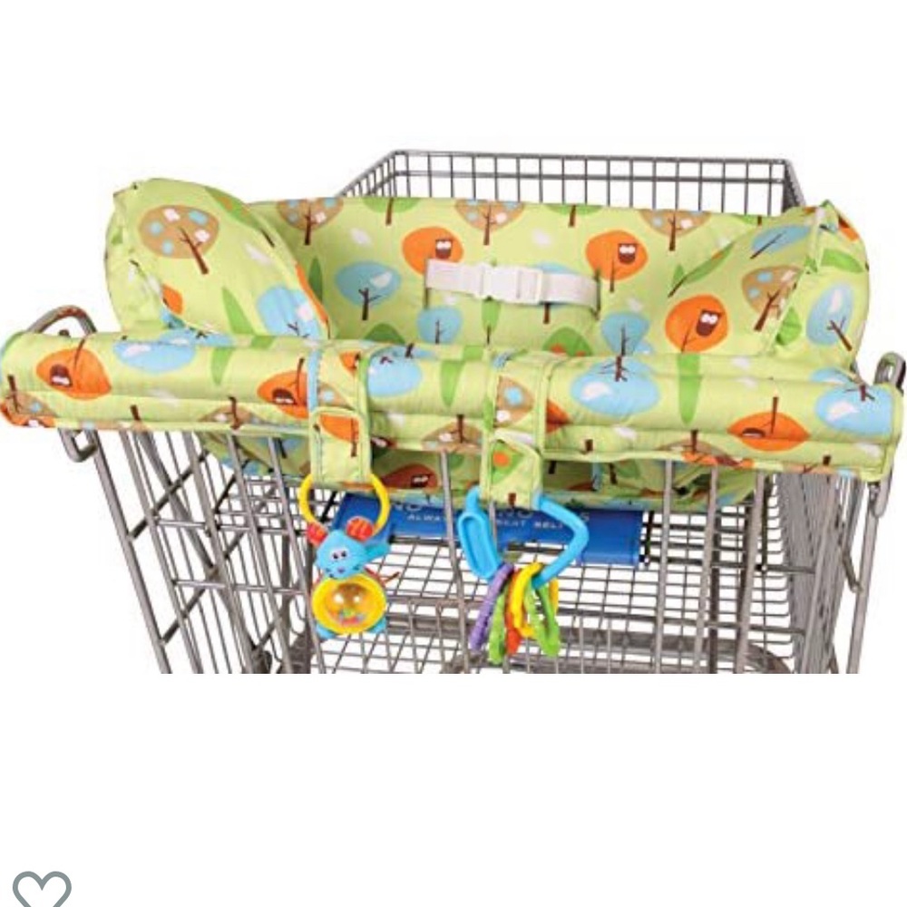 LEACHCO Prop ‘R Shopper Shopping Cart Cover In Green Forest Frolics